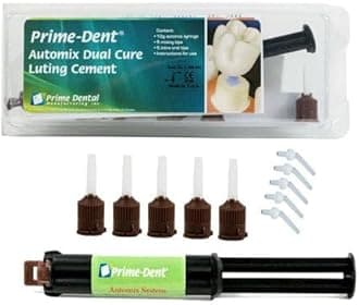 Prime Dental 100-101 Resin Luting Cement Dual Cure Automix Syringe Kit A2 10 Gm
