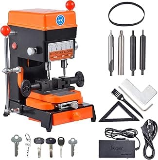 Vertical Cutter, Cutting Duplicator Machine, Drill Bits Drilling Grooving Machines with Drilling Bits 110V and 220V,Cutter Machines for Cutting Metal Objects for Duplicating House Door Car