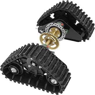 ATV Rear Track Assembly, ATV Snow Rubber Sand Assembly Kits,Buggy Quad Rear Wheels Axle Electromotor, for Go-Kart, UTV, Snowmobiles, Rubber Tracks, 60CM