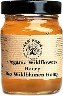 Raw Farm - Organic Raw Wildflowers Honey 450 g – Single Sourced, Pure and Natural, Directly from the RAW FARM Beekeepers