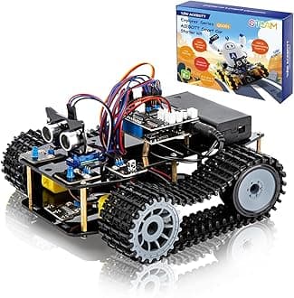 Smart Robot Tank Car Kit with ESP32 for Arduino Robotics for Kids Ages 8-12 12-16 STEM Science Kits Coding Gifts for 8-16 Year Old Boys Girls Teens Cool Engineering Building Toys Unique Gifts